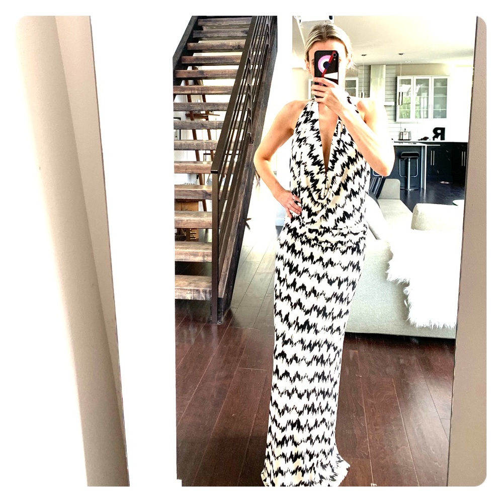 Tart collection wrap dress with open back.